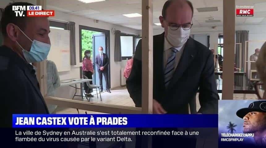 Jean Castex fait un aller-retour en jet privé pour voter devant les ...