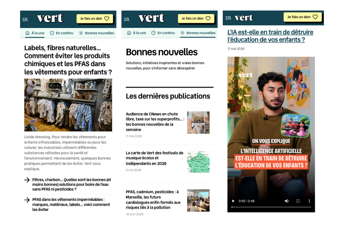 Un nouveau site pour faire entrer Vert dans une nouvelle ère