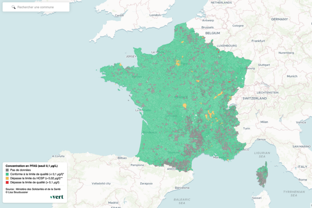 L’eau de votre robinet est-elle contaminée aux PFAS ? Notre carte exclusive
